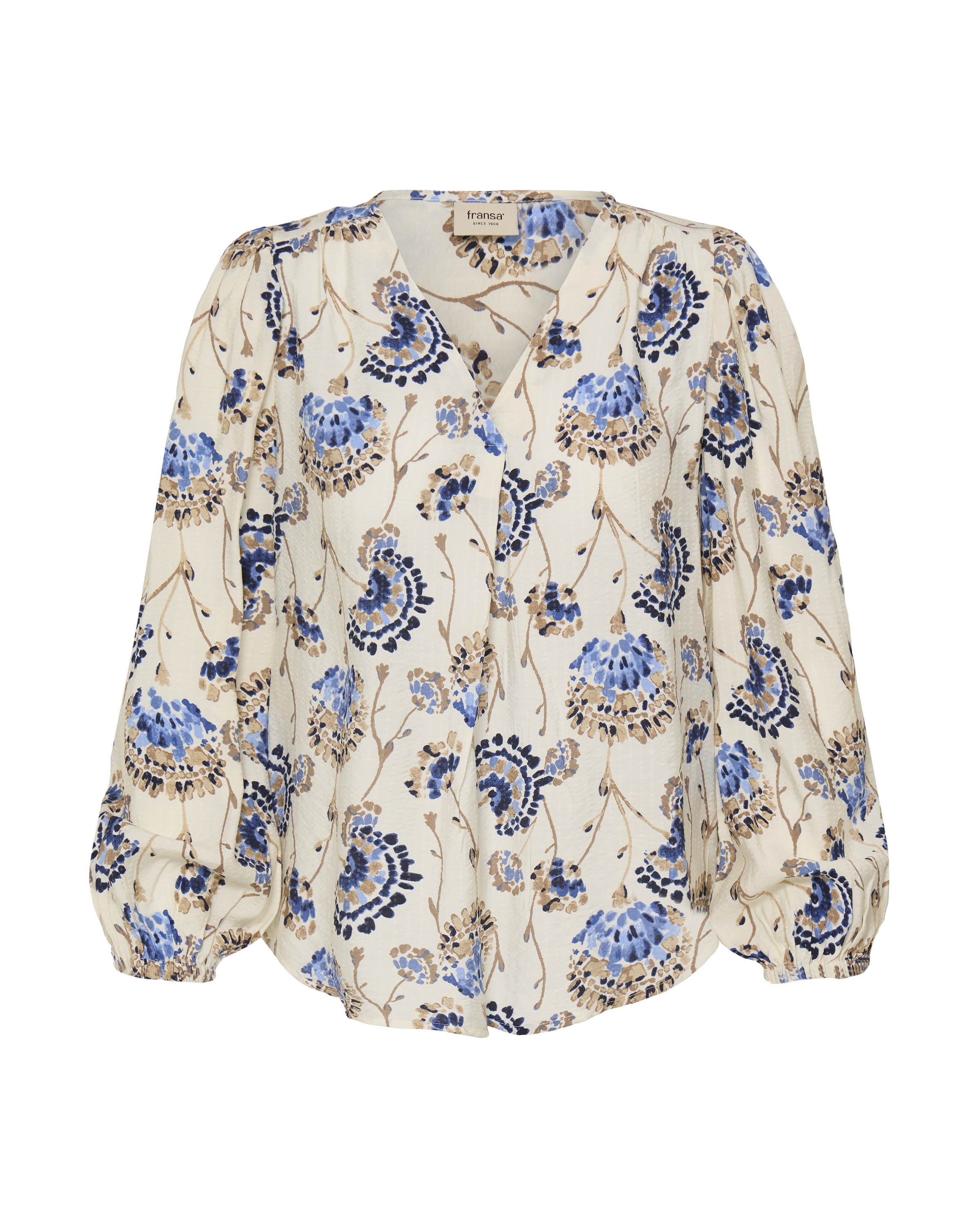 Fransa Blouse 'KALIA' in Beige: voorkant