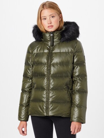 Calvin Klein Winterjas in Groen: voorkant