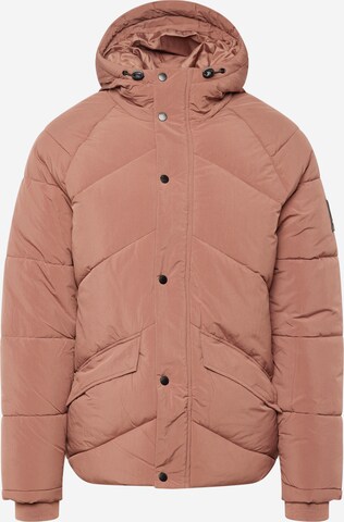 BURTON MENSWEAR LONDON Winterjas in Bruin: voorkant