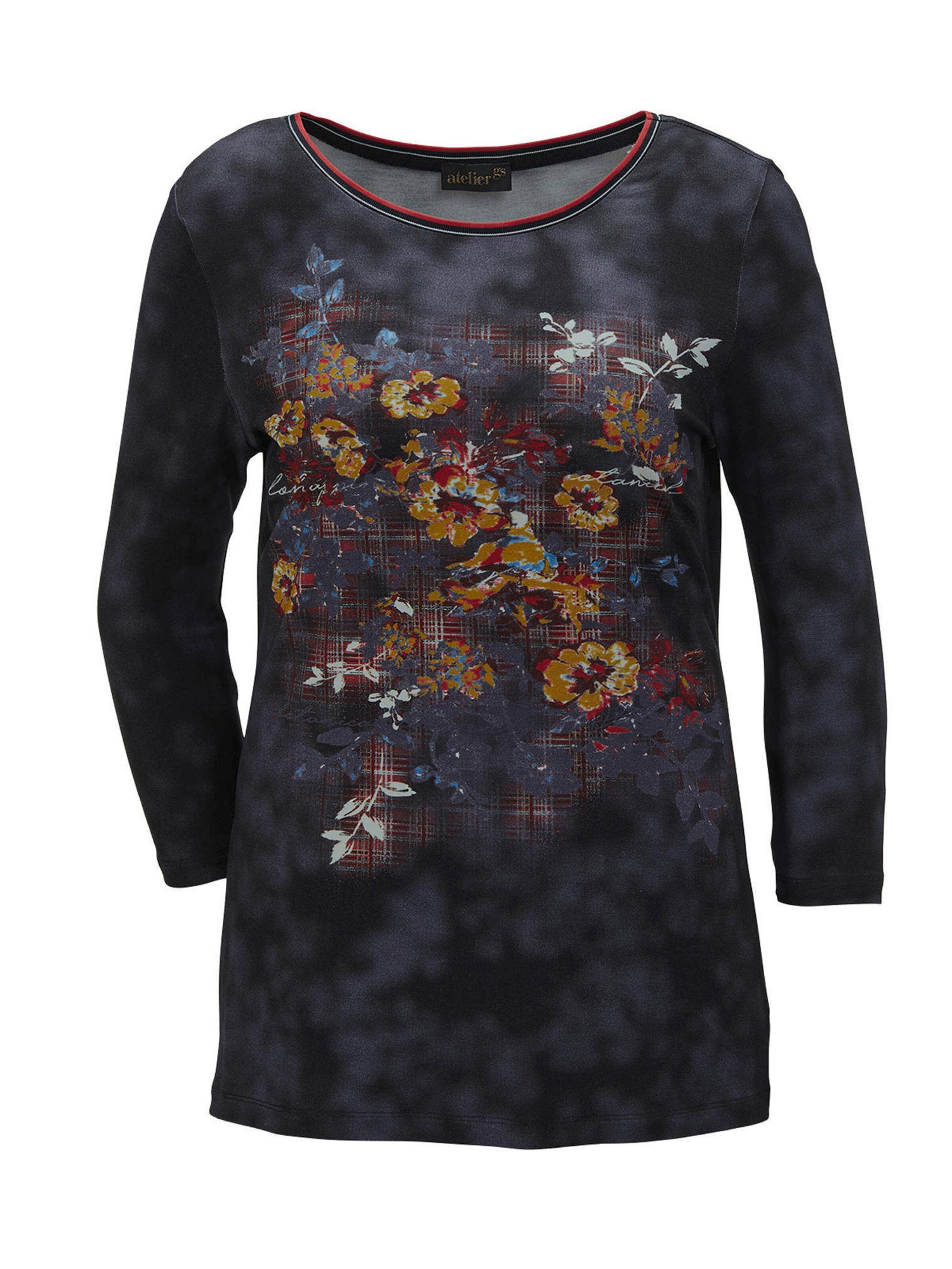 Goldner T-shirt en bleu marine / mélange de couleurs, Vue avec produit