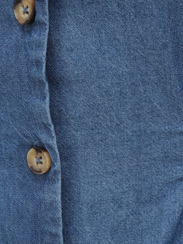 Robe-chemise 'SLFCLARISA' Selected Femme Petite en bleu