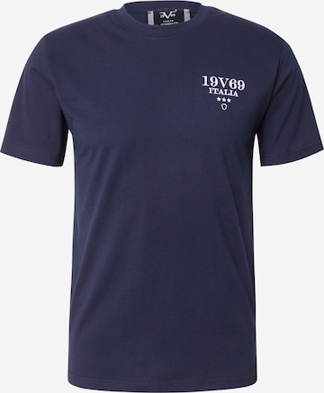 19V69 ITALIA Тениска 'Frank' в синьо: отпред