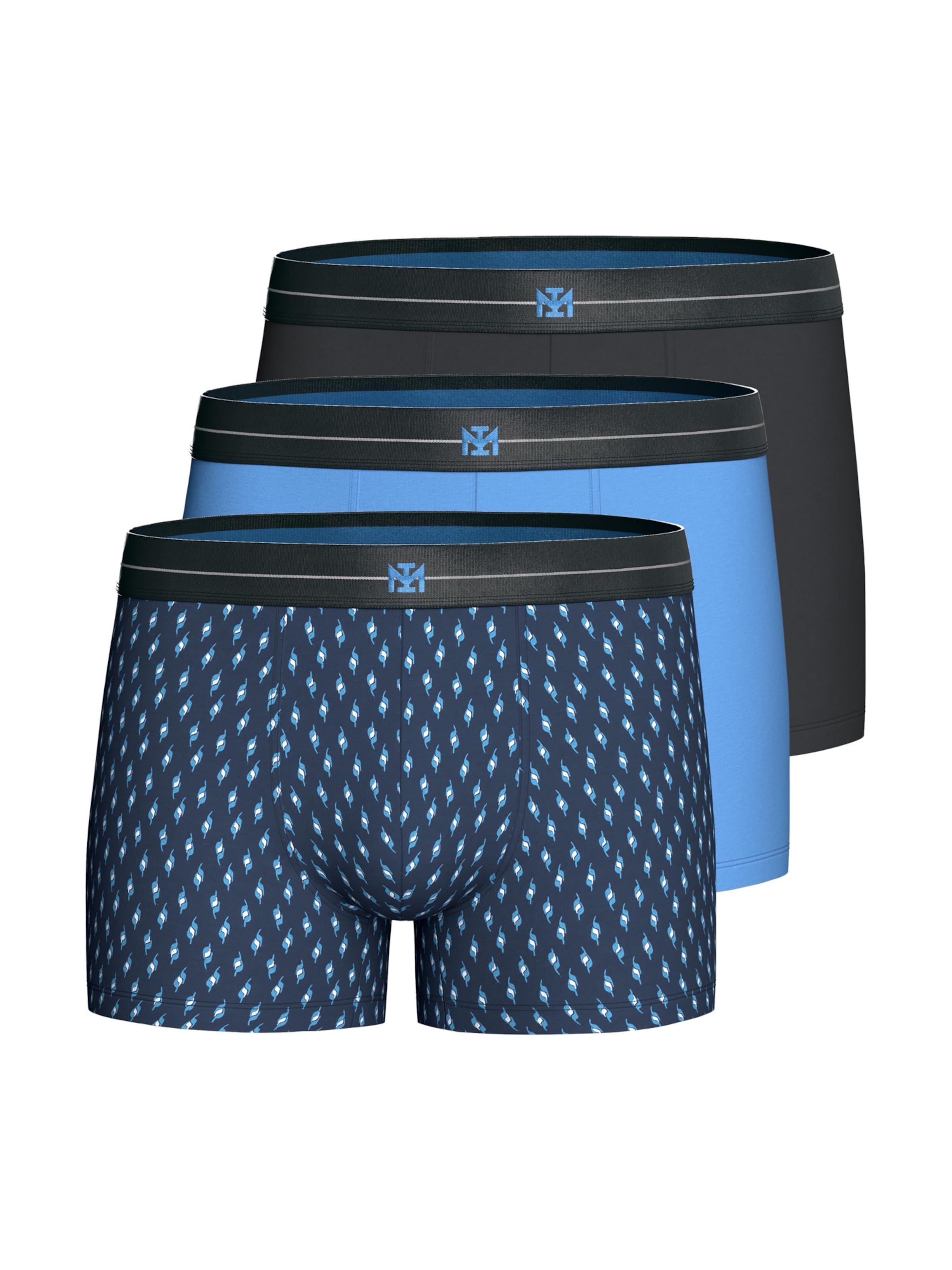 IMPETUS Boxershorts ' IM1221P04 ' in Blauw: voorkant