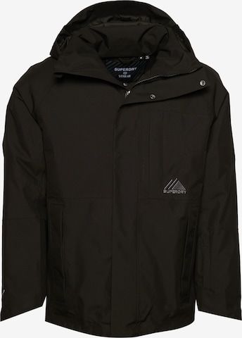 Superdry Outdoorjas 'Snow Ultra' in Zwart: voorkant