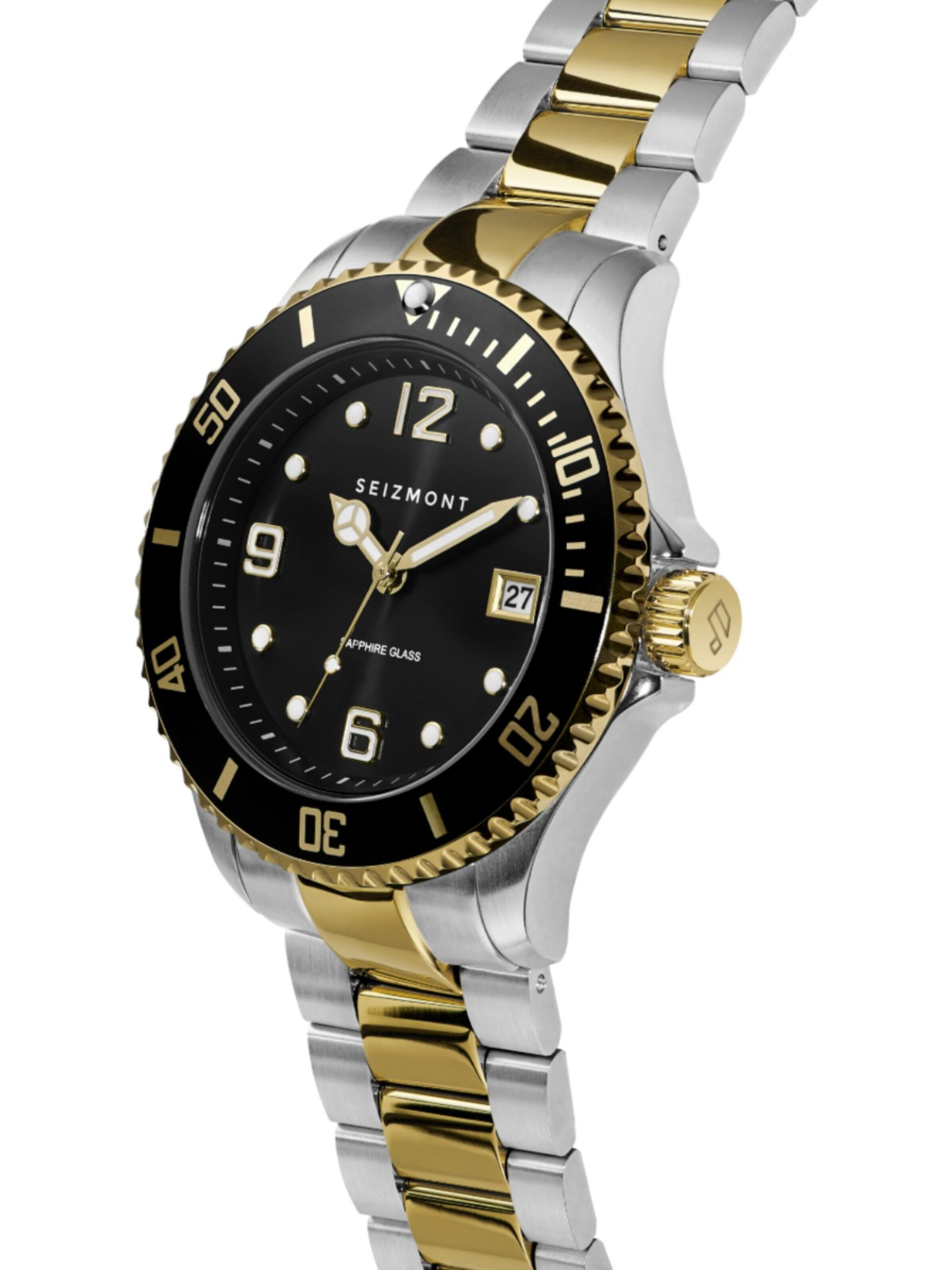 Seizmont Analog Watch 'Tide' in Gold