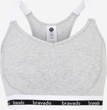 Bravado Designs Nursing Bra in Grey: front