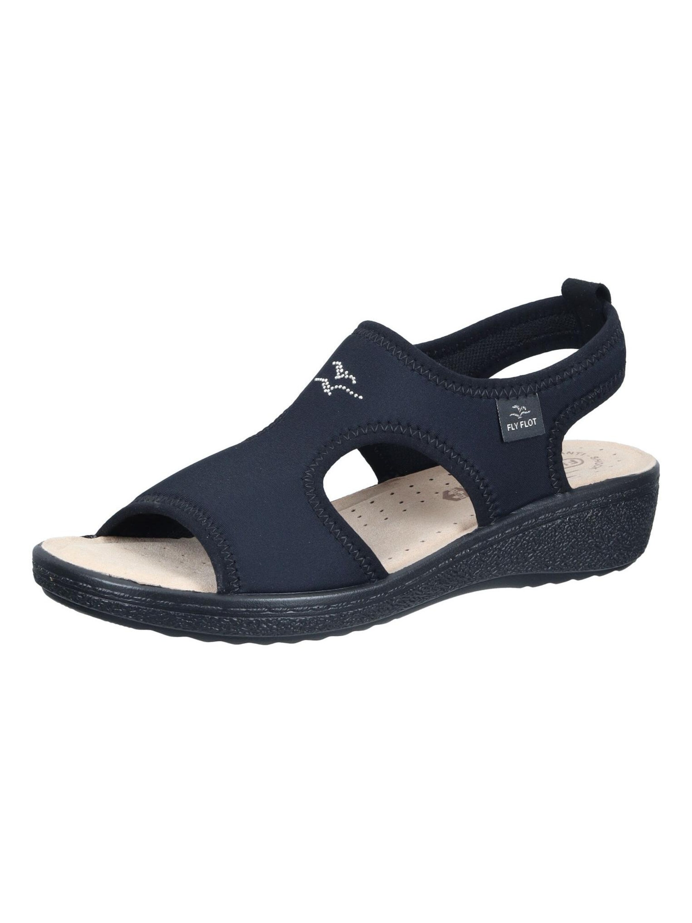 FLY FLOT Sandals in Black: front
