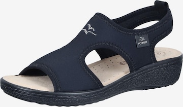 FLY FLOT Sandals in Black: front