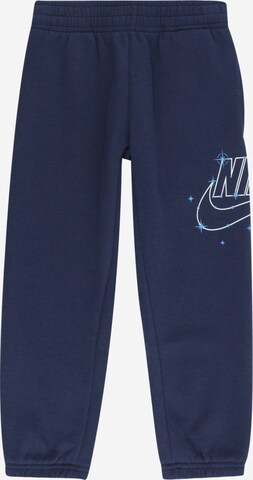 Nike Sportswear Ozke Hlače | modra barva: sprednja stran
