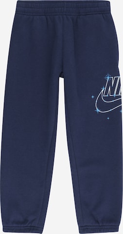 Nike SportswearTapered Hlače - plava boja: prednji dio