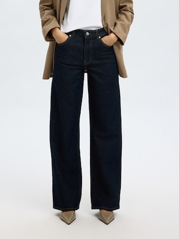 Wide leg Jeans 'SLFBEA-KORI' di SELECTED in blu: frontale