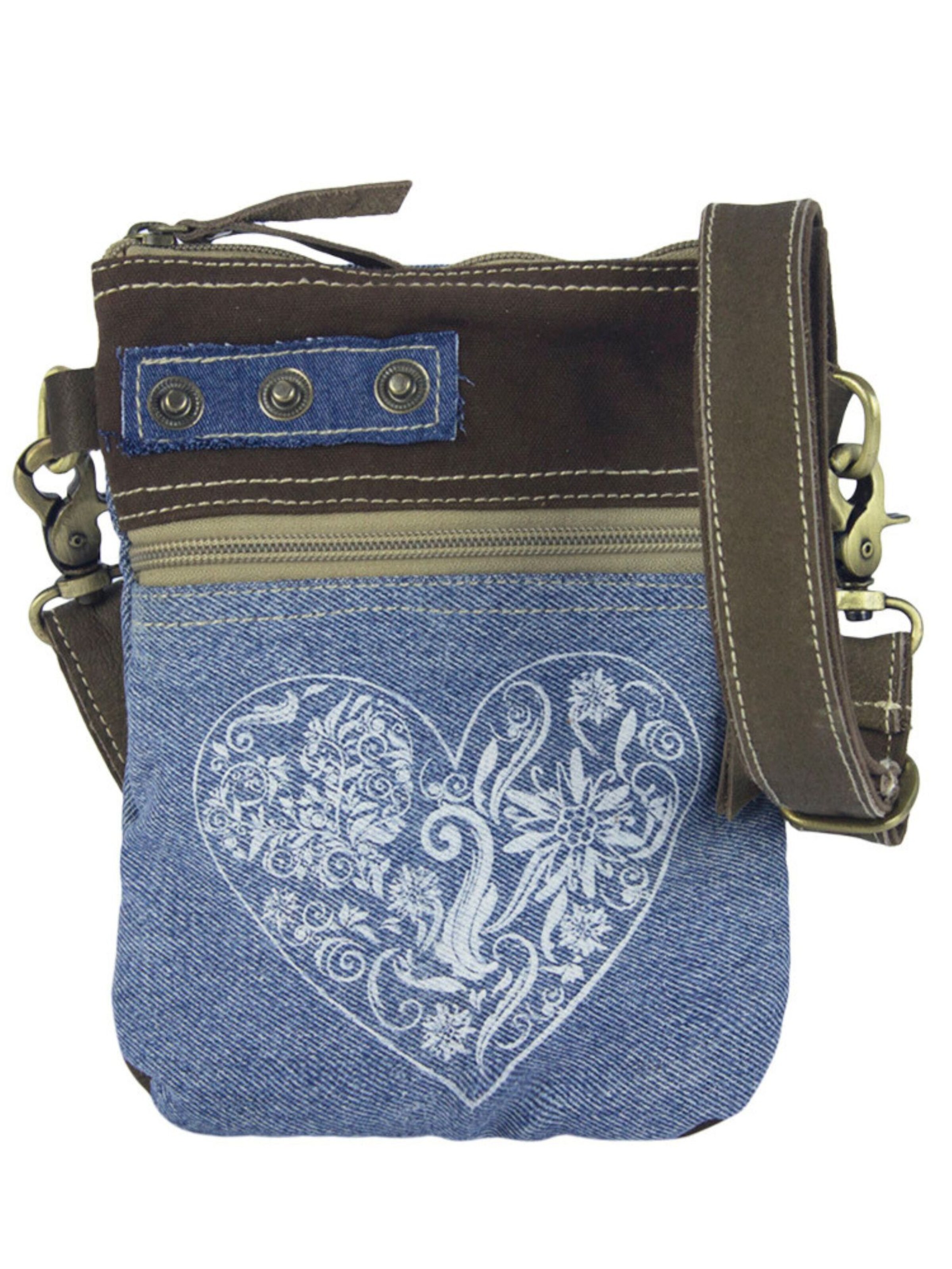 DOMELO Umhängetasche 'Domelo' in Blau: Vorderseite