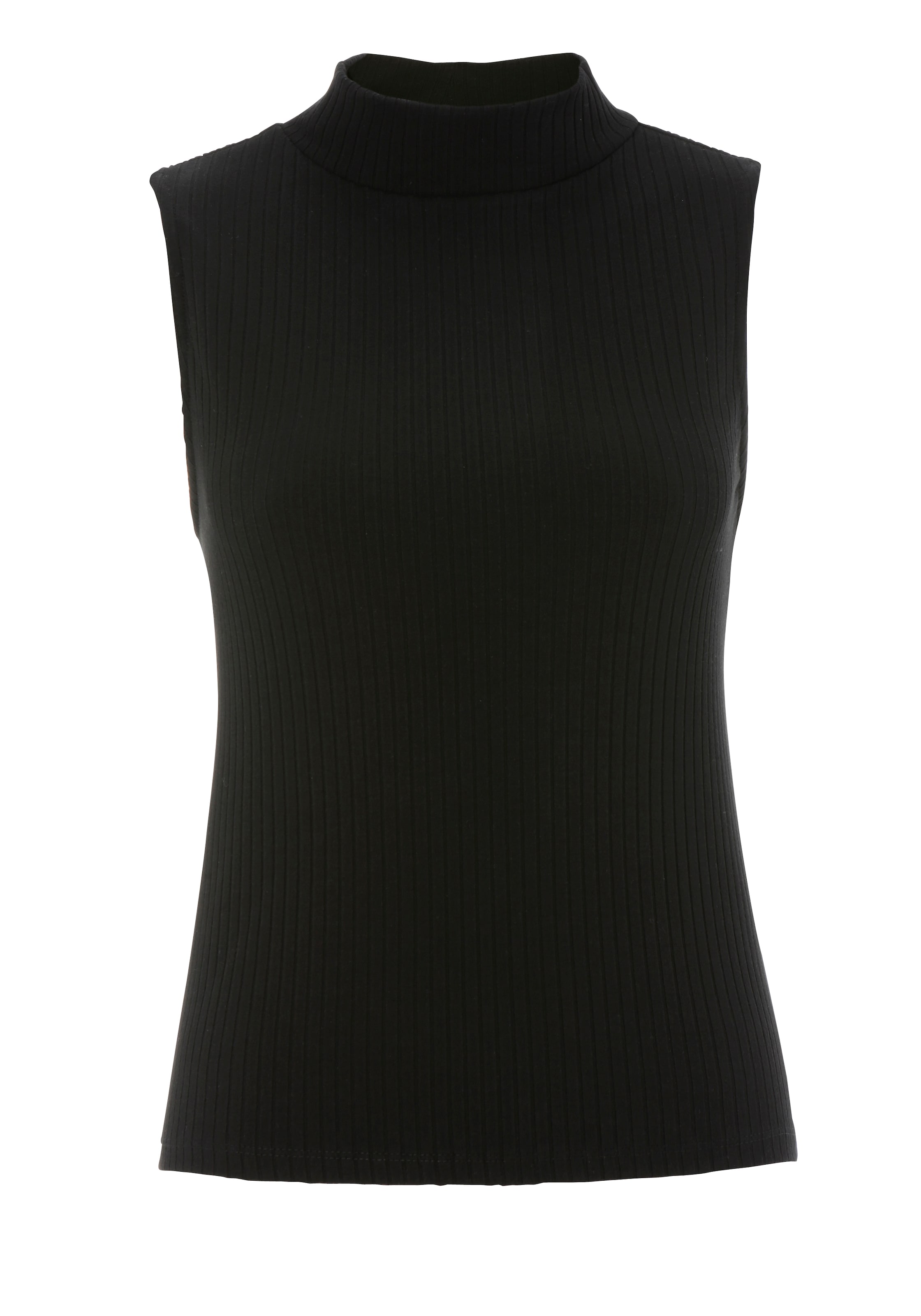 Aniston CASUAL Tanktop in Schwarz: Vorderseite