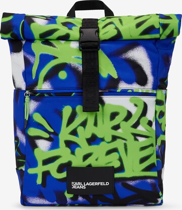 KARL LAGERFELD JEANS Rucksack 'Crapule2000' in Blau: predná strana