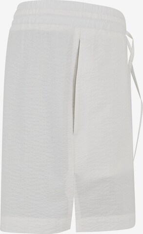 Urban Classics Regular Pants 'Seersucker' in White