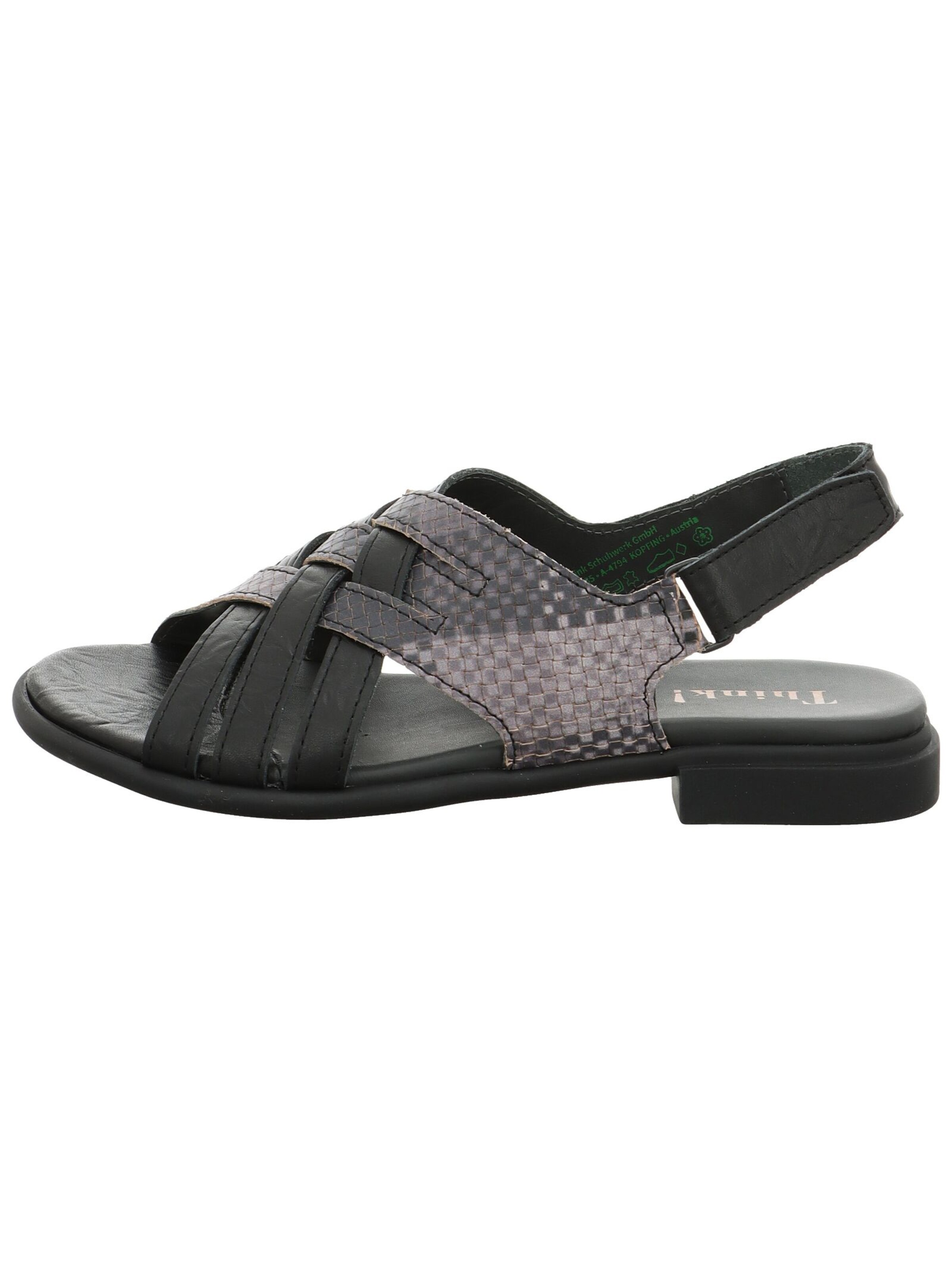 THINK! Strap Sandals in Black