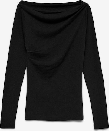 VERO MODA Sweter 'VMSofine' w kolorze czarny: przód