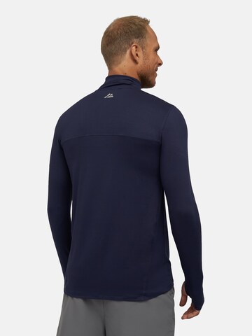 DANISH ENDURANCE Lamgarmshirt 'Half Zip' in Blau