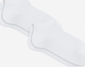 Albero Natur Füßlinge 'Bio-Baumwoll-Sneakersocken Unisex - 2er Pack' in Weiß: Vorderseite