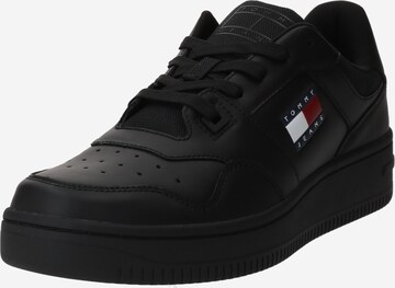 Sneaker bassa 'Essential Retro' di Tommy Jeans in nero: frontale