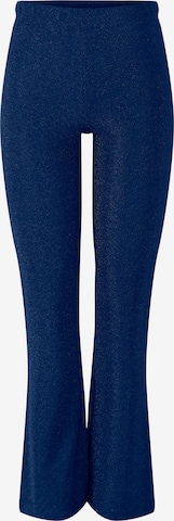 Pieces Petite Flared Hose in Blau