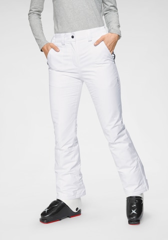 Regular Pantalon de sport CMP en blanc : devant