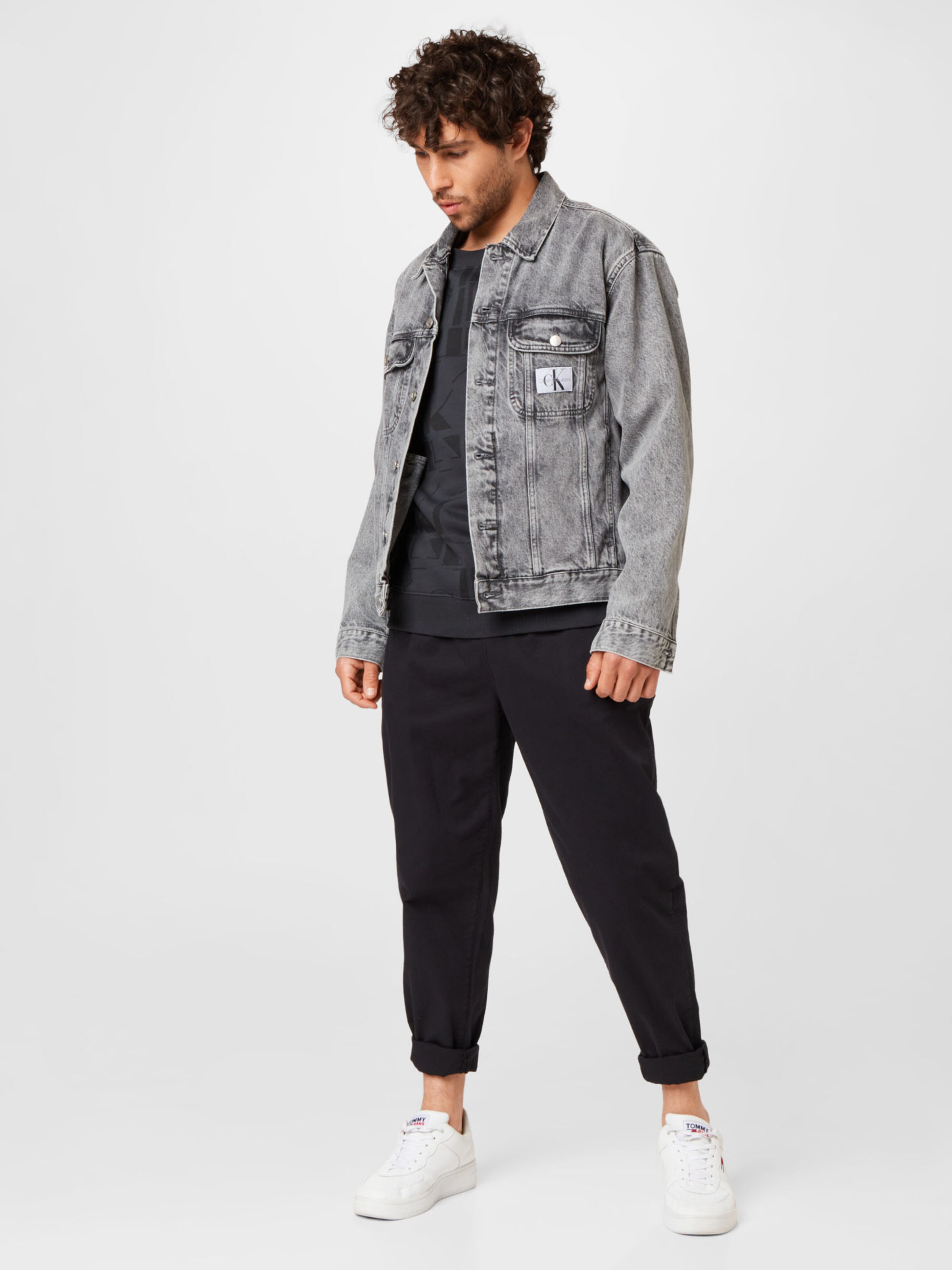 Männer Sweat Calvin Klein Jeans Sweatshirt in Schwarz - SP47946