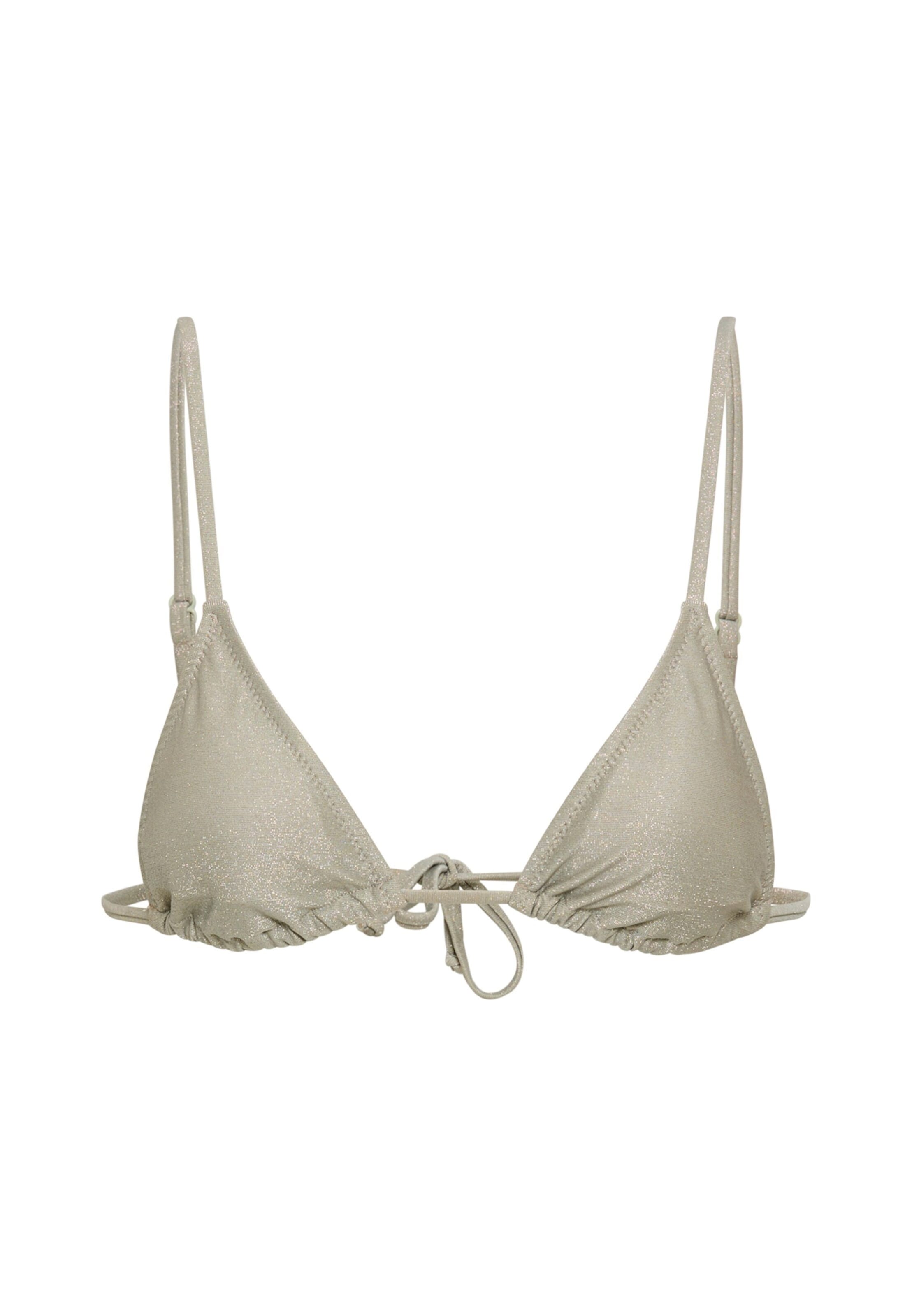 LSCN by LASCANA Triangle Bikini top in Grey: front