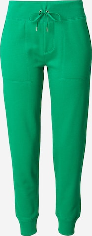 Polo Ralph Lauren Zúžený strih Nohavice 'MARI' - Zelená: predná strana