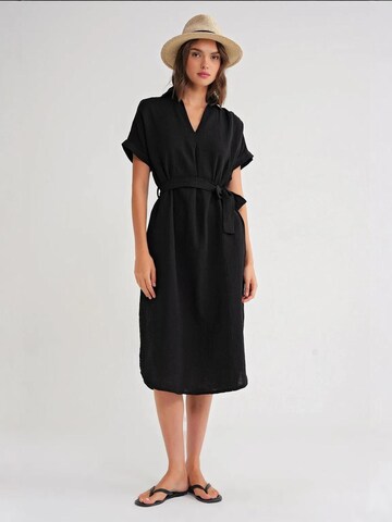 MixRay Kleid in Schwarz: Vorderseite