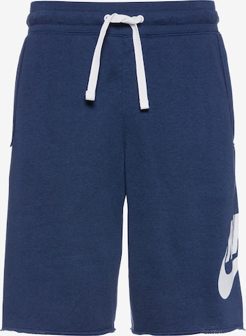 Nike Sportswear Nohavice 'Club Alumini' - Modrá: predná strana