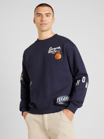 Les Deux Sweatshirt 'Route' in Blauw: voorkant