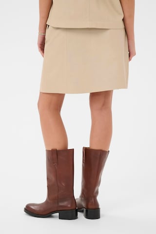 SAINT TROPEZ Skirt 'OndreaSZ' in Beige