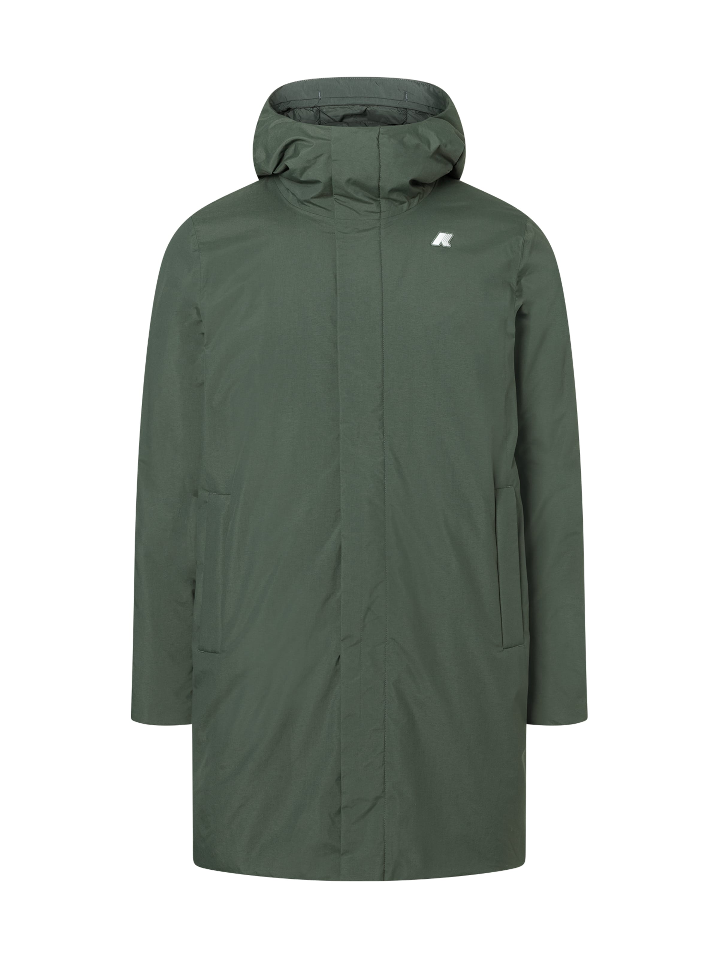 Giacca invernale 'THOMAS WARM OTTOMAN' di K-Way in verde: frontale