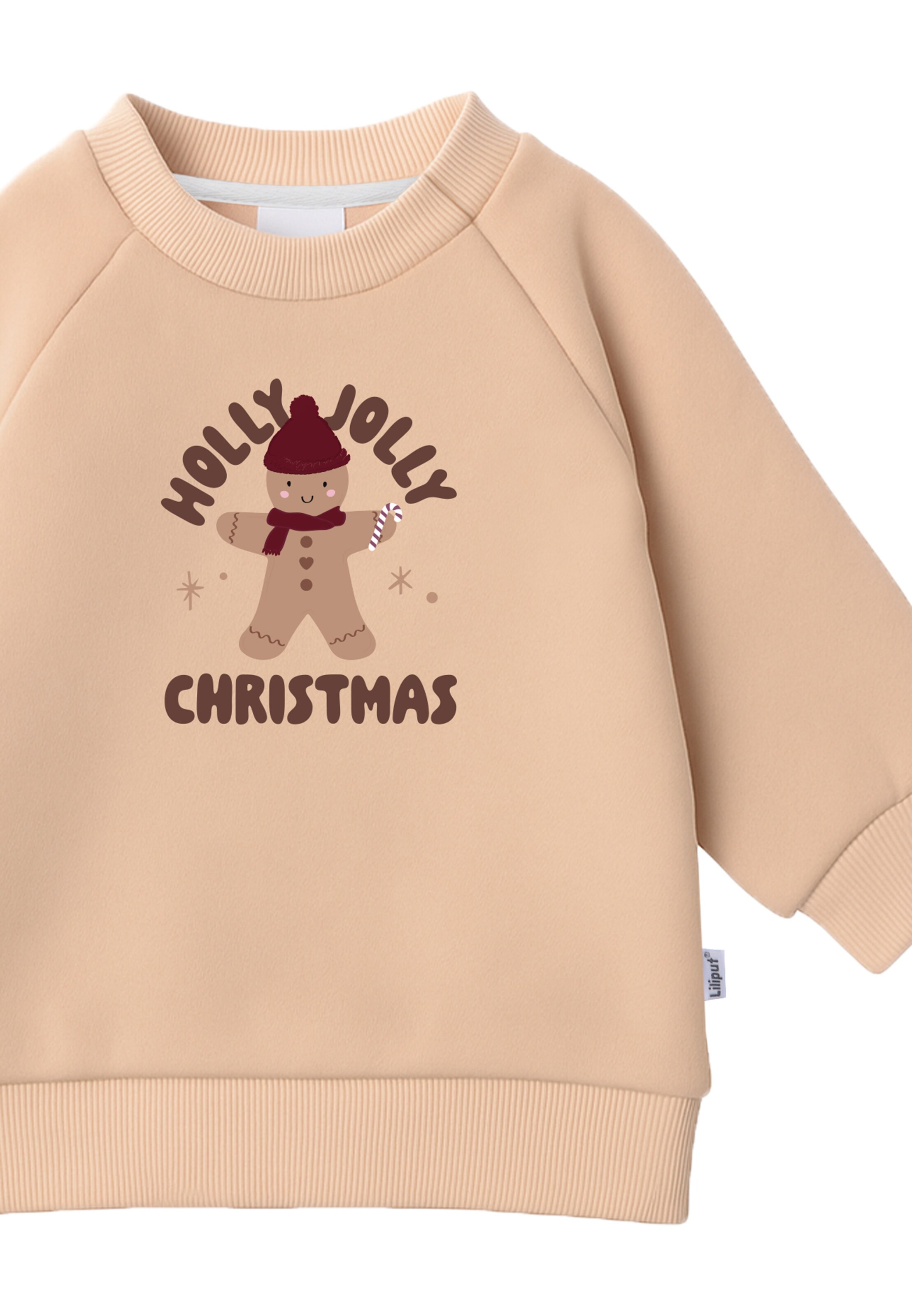 LILIPUT Sweatshirt 'Holly Jolly' in Brown