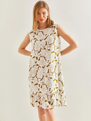 Bianco Lucci - Vestido de verão em branco: frente