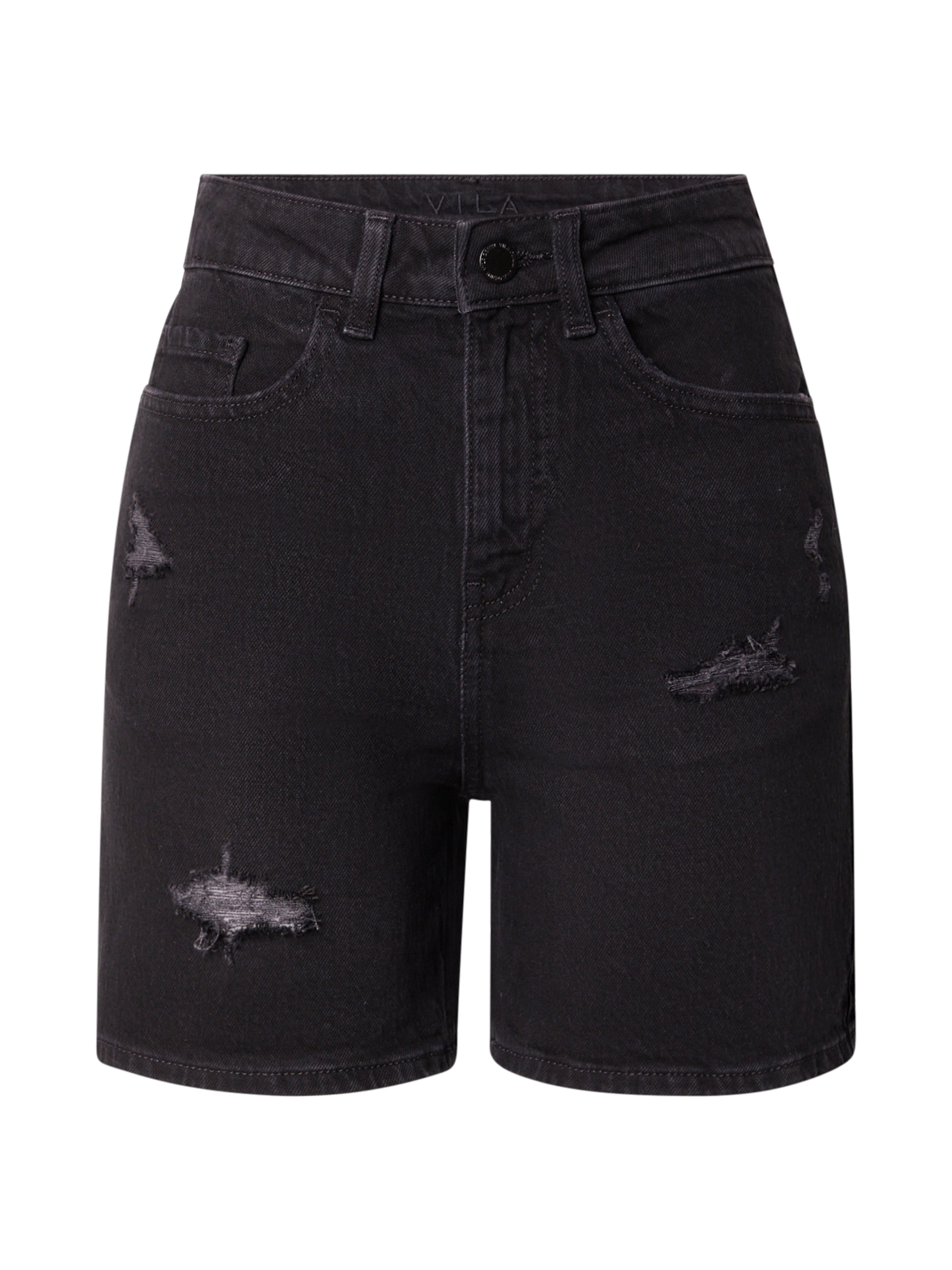 VILA regular Τζιν 'VIJAF' σε μαύρο: μπροστά