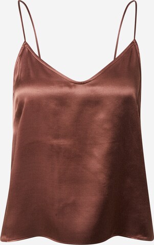 A LOT LESS Top 'Tayra' in Brown: front