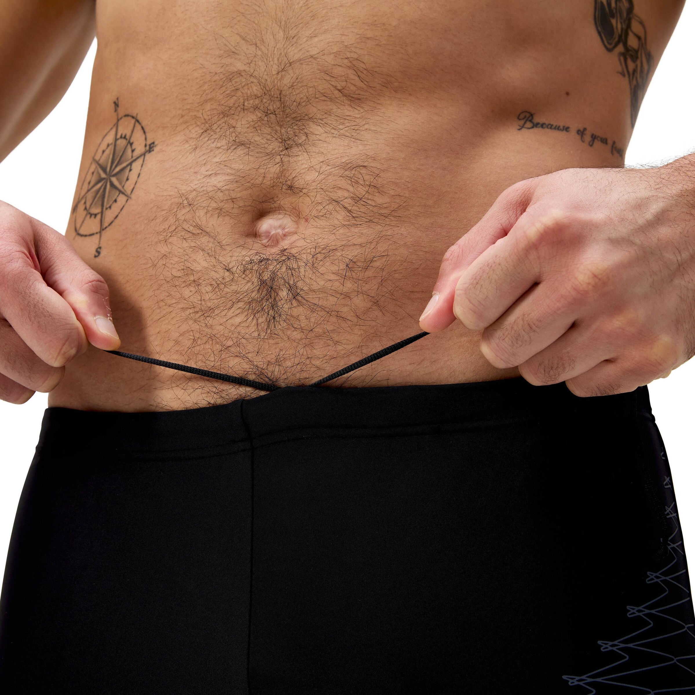 SPEEDO Athletic Swim Trunks 'Medley' in Black