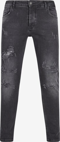 2Y Premium Skinny Jeans in Zwart: voorkant