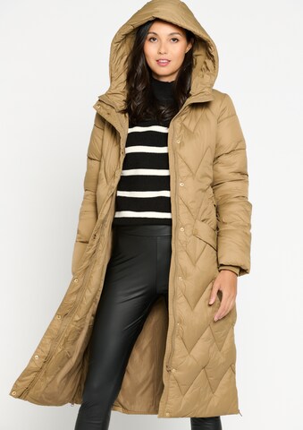 LolaLiza Winter Jacket in Brown: front