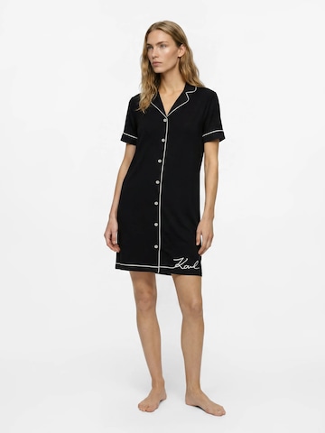Camicia da notte di Karl Lagerfeld in nero