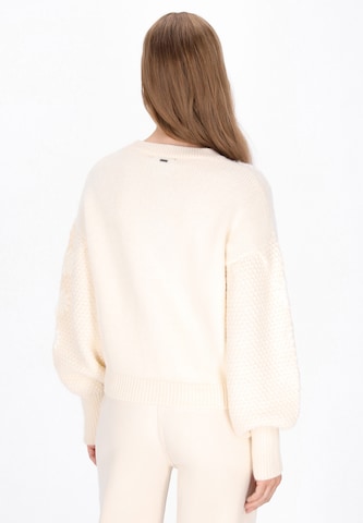 DreiMaster Vintage Υπερμέγεθες πουλόβερ σε λευκό