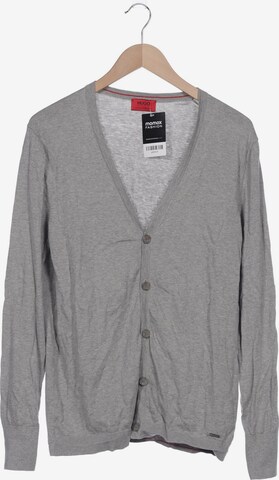HUGO Sweater & Cardigan in L in Grey: front