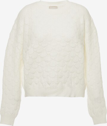 Jalene Sweater in White: front