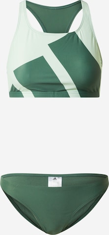 Col haut Bikini de sport 'Big Logo Graphic ' ADIDAS SPORTSWEAR en vert : devant