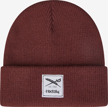Iriedaily Beanie 'Smurpher Heavy' in Red: front