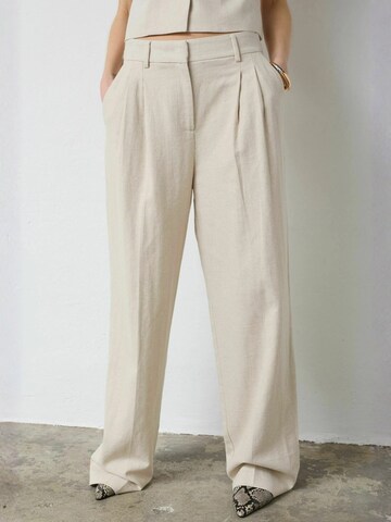 Regular Pantalon ' LeenaCC Linen ' co'couture en beige : devant