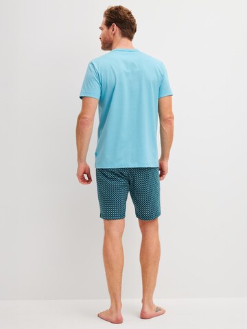 Pigiama corto 'Cotton Special' di CALIDA in blu