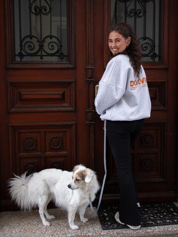 BAYSIDE BOUND Oversized sweater 'THE DOGLOVER UNISEX OVERSIZE SWEATER' in Grey
